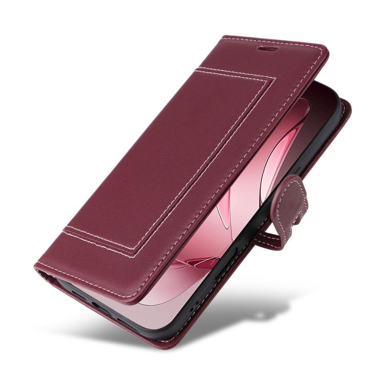 For OPPO Reno14 Pro / Reno13 Pro Global Stitched Magnetic Buckle Leather Phone Case