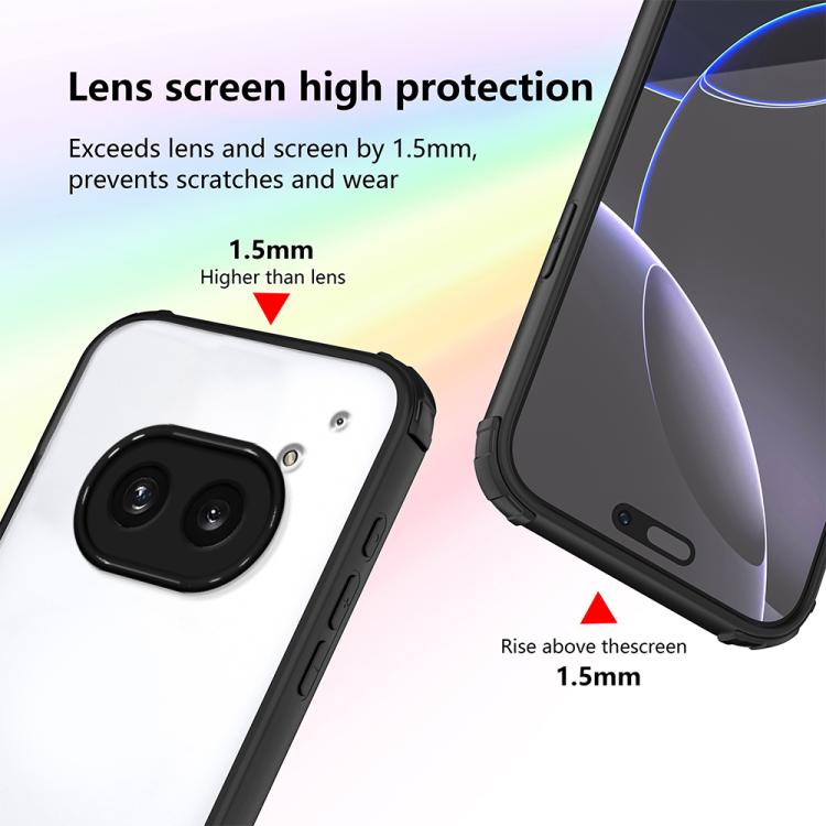 For Nothing Phone 2a Four Corners Shield Shockproof TPU Hybrid PC Phone Case