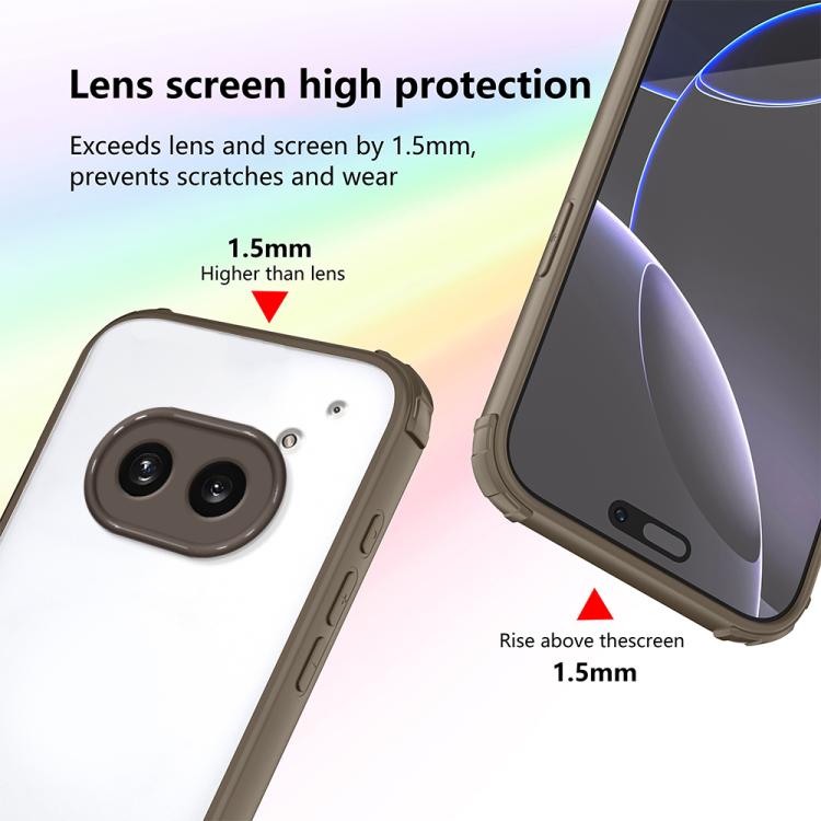 For Nothing Phone 2a Four Corners Shield Shockproof TPU Hybrid PC Phone Case