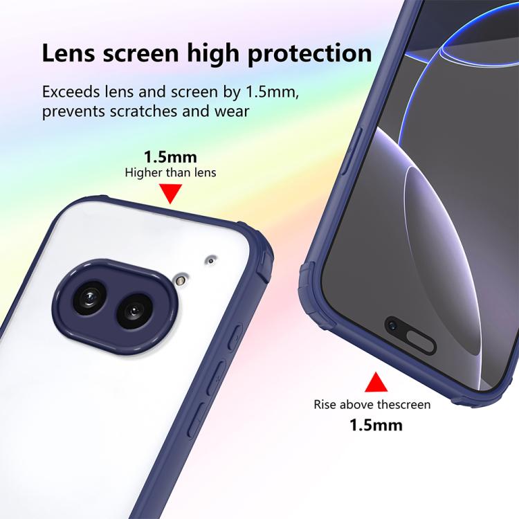 For Nothing Phone 2a Four Corners Shield Shockproof TPU Hybrid PC Phone Case