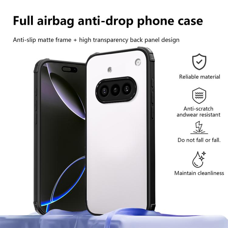 For Nothing Phone 3a Four Corners Shield Shockproof TPU Hybrid PC Phone Case