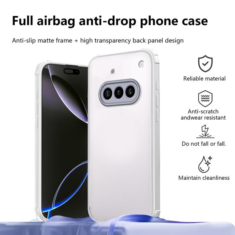 For Nothing Phone 3a Four Corners Shield Shockproof TPU Hybrid PC Phone Case