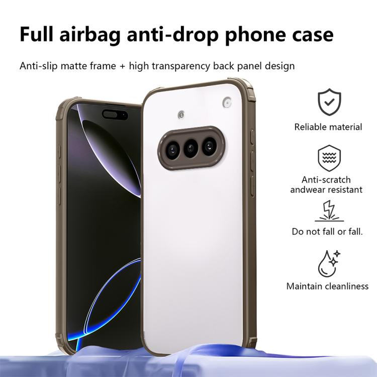 For Nothing Phone 3a Four Corners Shield Shockproof TPU Hybrid PC Phone Case