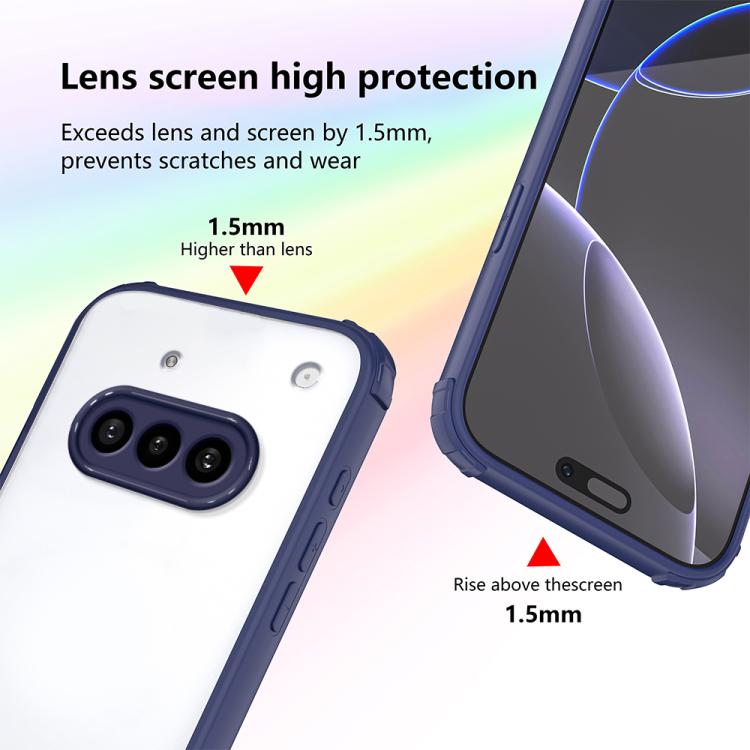 For Nothing Phone 3a Four Corners Shield Shockproof TPU Hybrid PC Phone Case