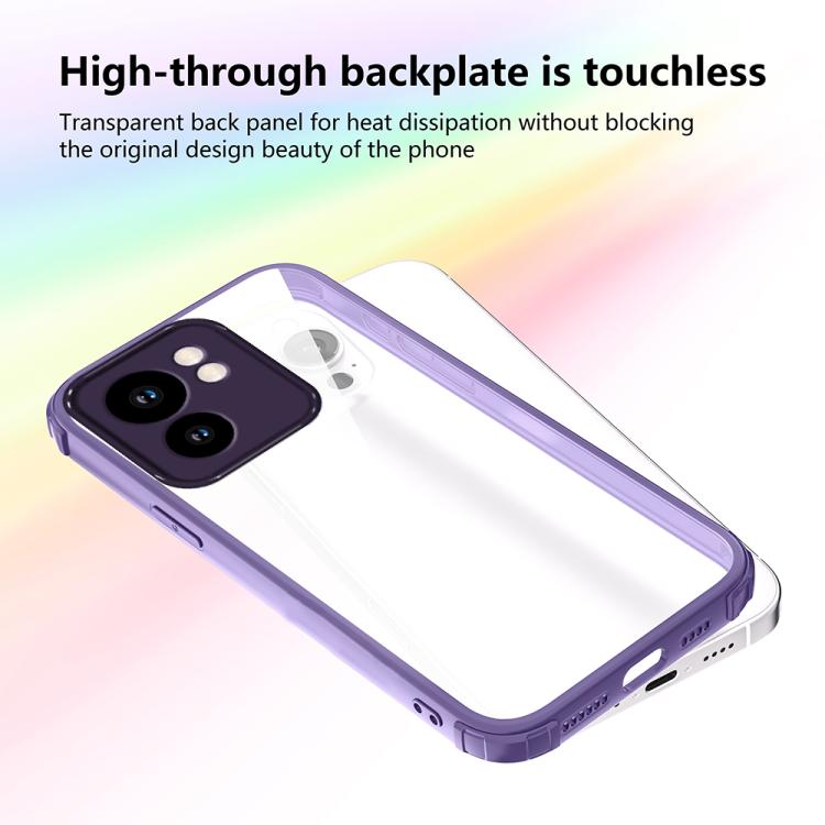 For Motorola Edge 40 Four Corners Shield Shockproof TPU Hybrid PC Phone Case