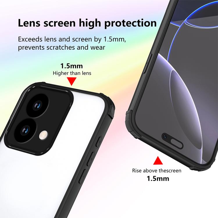 For Motorola Edge 40 Neo Four Corners Shield Shockproof TPU Hybrid PC Phone Case