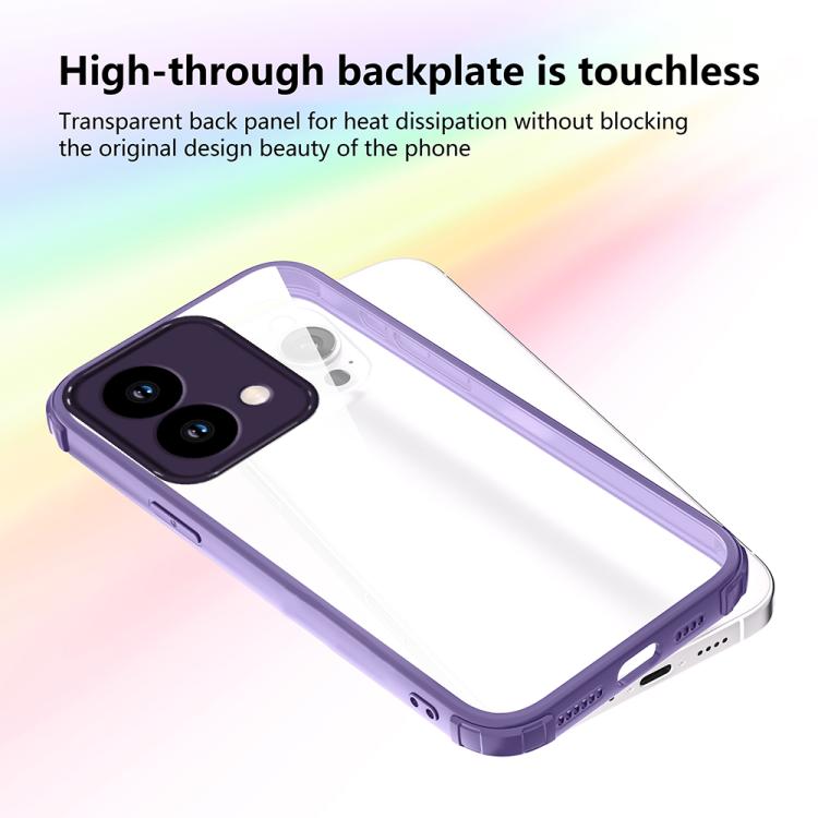 For Motorola Edge 40 Neo Four Corners Shield Shockproof TPU Hybrid PC Phone Case