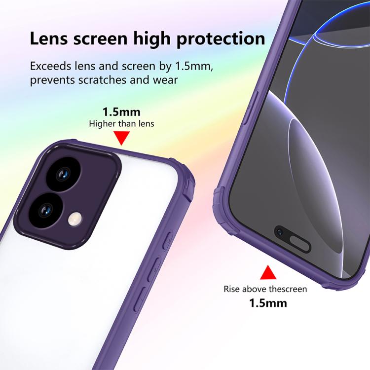 For Motorola Edge 40 Neo Four Corners Shield Shockproof TPU Hybrid PC Phone Case