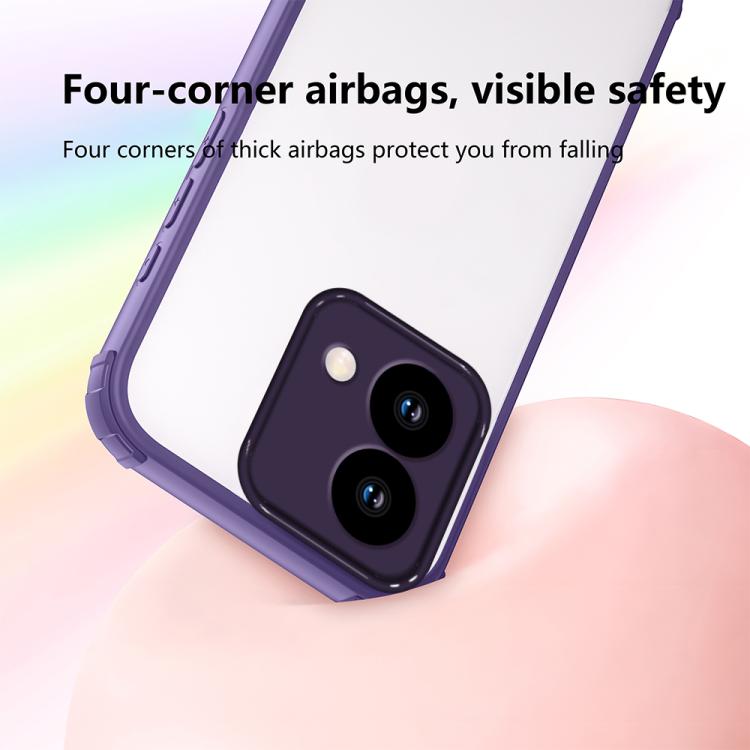 For Motorola Edge 40 Neo Four Corners Shield Shockproof TPU Hybrid PC Phone Case