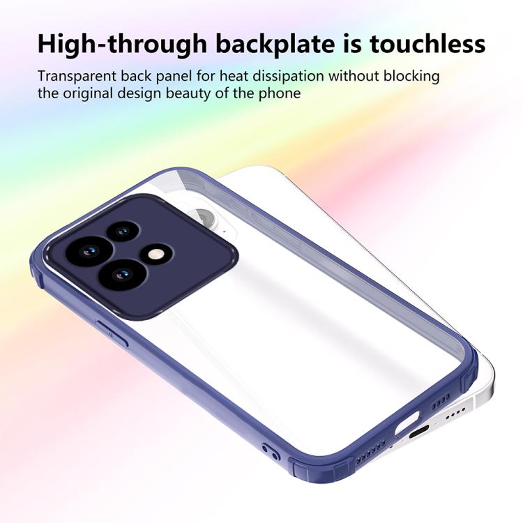 For Motorola Edge 50 Neo Four Corners Shield Shockproof TPU Hybrid PC Phone Case