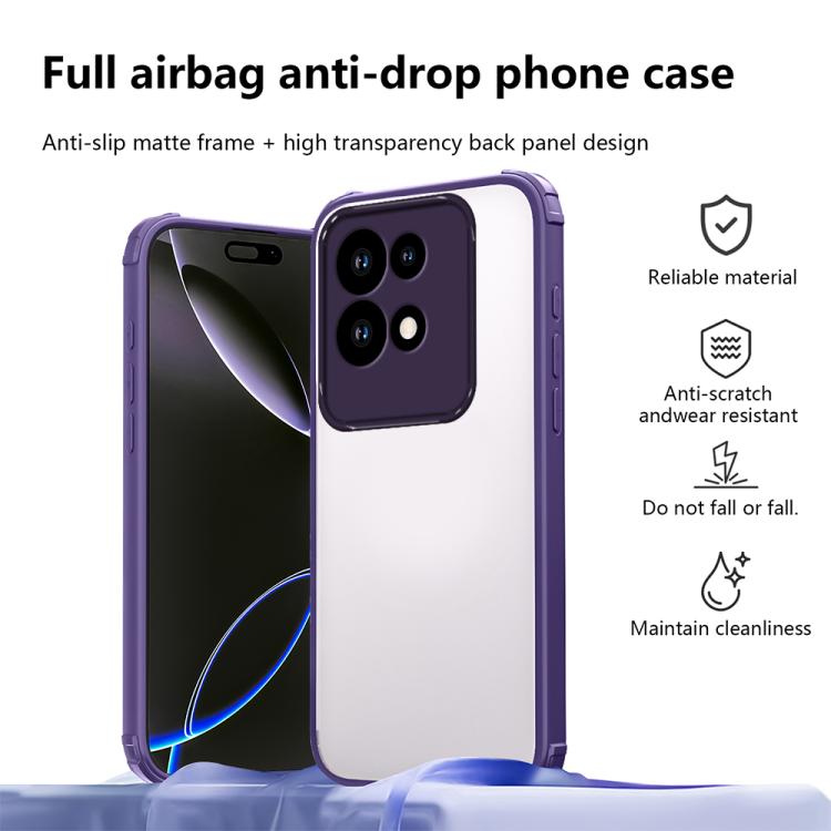 For Motorola Edge 50 Neo Four Corners Shield Shockproof TPU Hybrid PC Phone Case