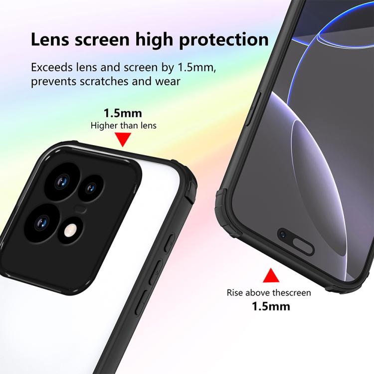 For Motorola Edge 50 Pro Four Corners Shield Shockproof TPU Hybrid PC Phone Case
