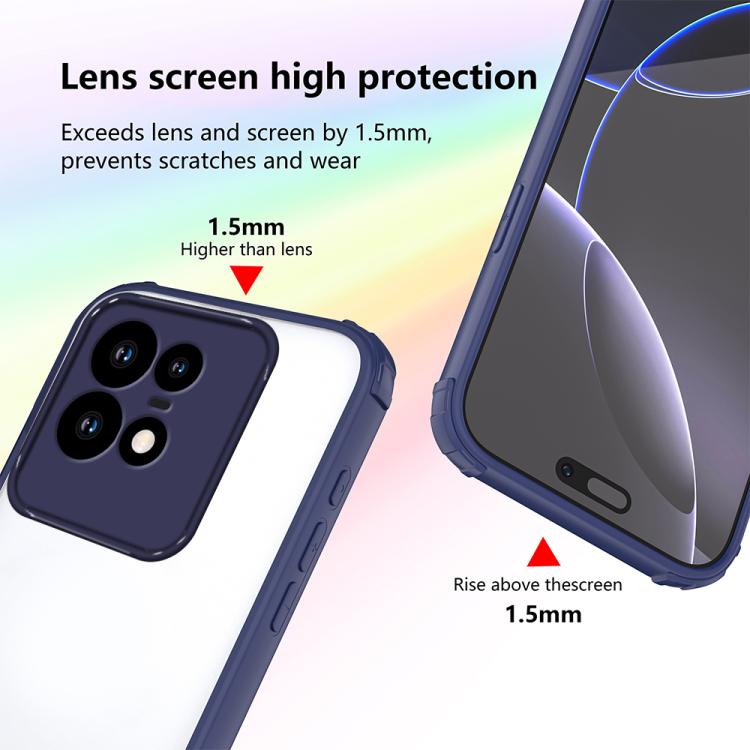For Motorola Edge 50 Pro Four Corners Shield Shockproof TPU Hybrid PC Phone Case