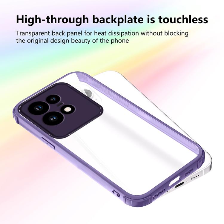 For Motorola Edge 50 Pro Four Corners Shield Shockproof TPU Hybrid PC Phone Case
