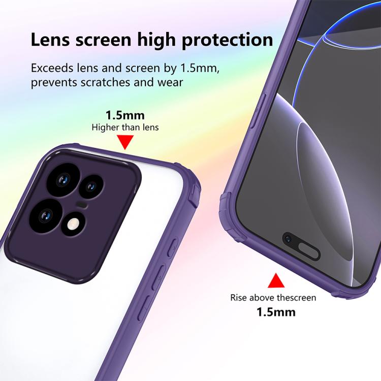 For Motorola Edge 50 Pro Four Corners Shield Shockproof TPU Hybrid PC Phone Case