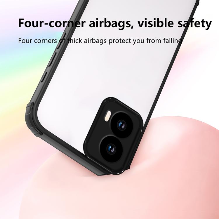 For Motorola Moto G34 Four Corners Shield Shockproof TPU Hybrid PC Phone Case