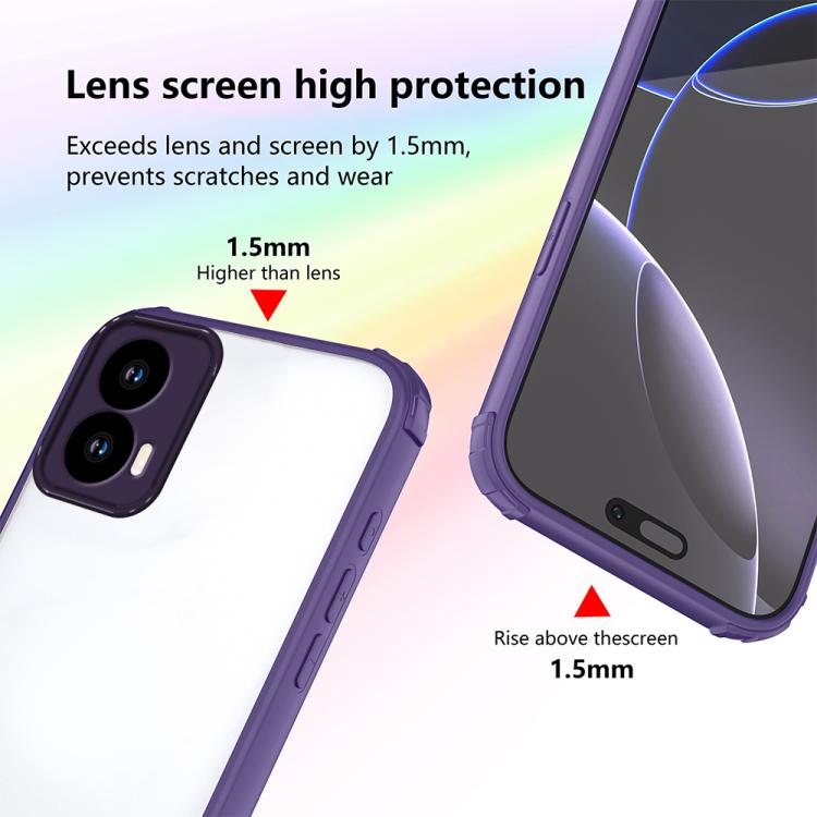 For Motorola Moto G34 Four Corners Shield Shockproof TPU Hybrid PC Phone Case