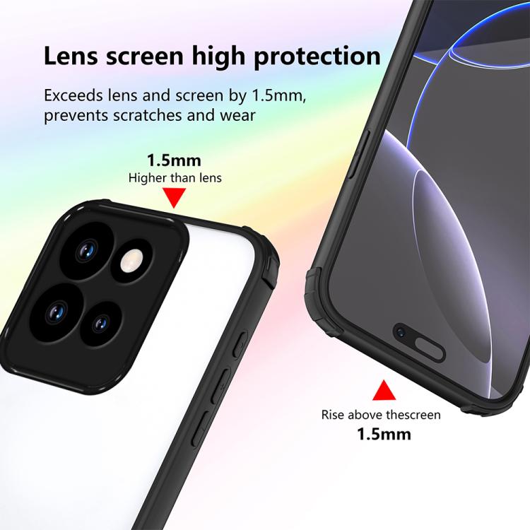 For Motorola Moto G75 Four Corners Shield Shockproof TPU Hybrid PC Phone Case