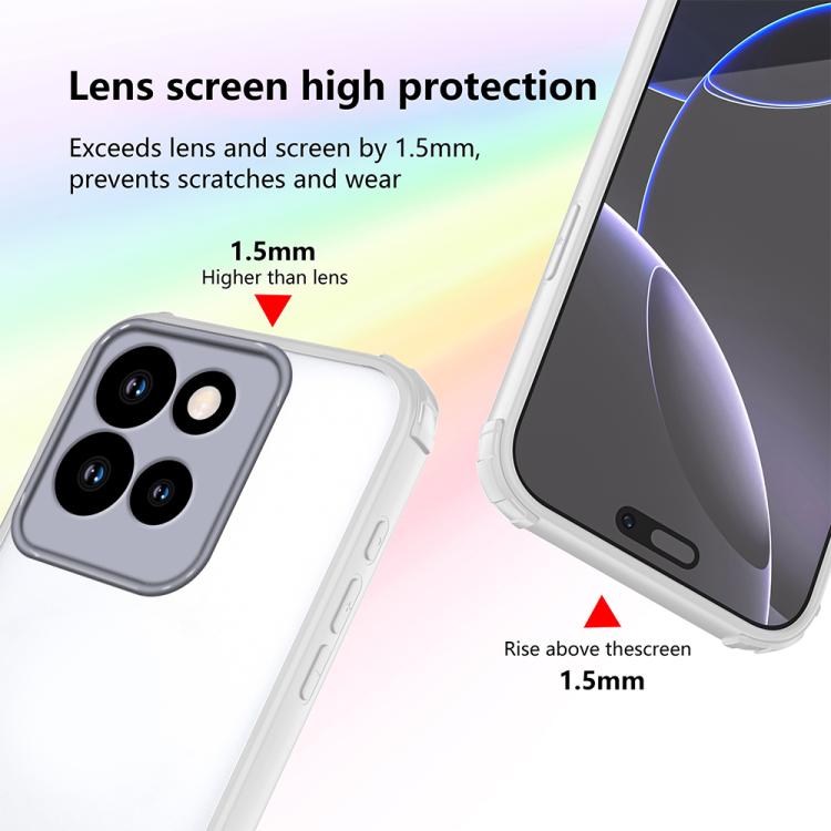 For Motorola Moto G75 Four Corners Shield Shockproof TPU Hybrid PC Phone Case