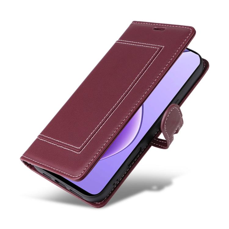 For Realme 13 5G / 12 5G / 12x / C63 5G Stitched Magnetic Buckle Leather Phone Case