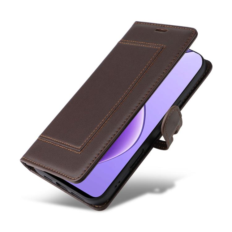 For Realme 13 5G / 12 5G / 12x / C63 5G Stitched Magnetic Buckle Leather Phone Case