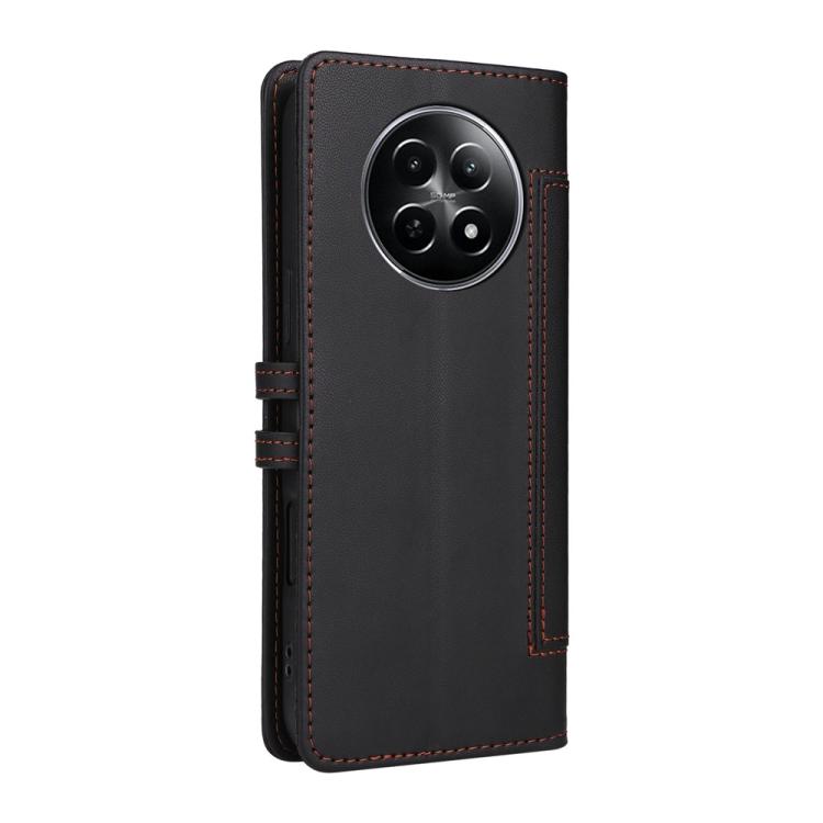 For Realme 13 5G / 12 5G / 12x / C63 5G Stitched Magnetic Buckle Leather Phone Case