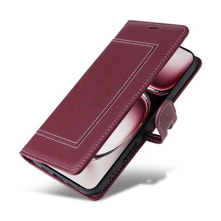 For Realme 13 Pro+ / 12 Pro / 12 Pro+ / P2 Pro Stitched Magnetic Buckle Leather Phone Case