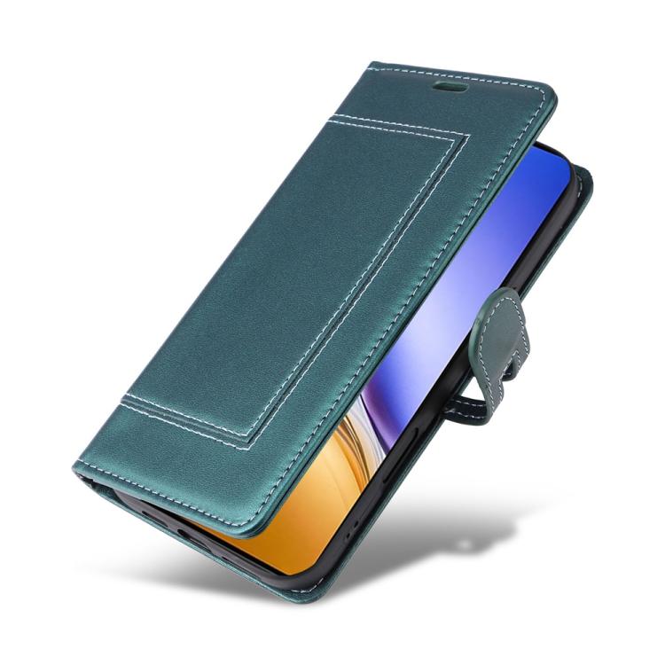 For Realme 14 / Realme 14T 5G Stitched Magnetic Buckle Leather Phone Case