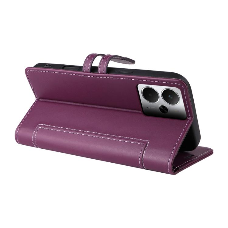 For Realme 14 / Realme 14T 5G Stitched Magnetic Buckle Leather Phone Case