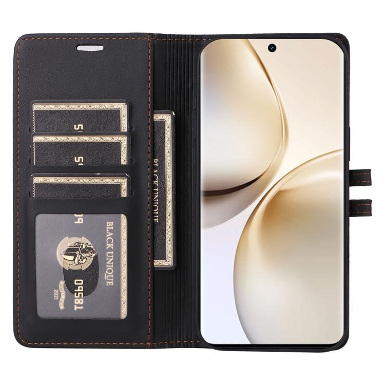 For Realme 14 Pro Stitched Magnetic Buckle Leather Phone Case
