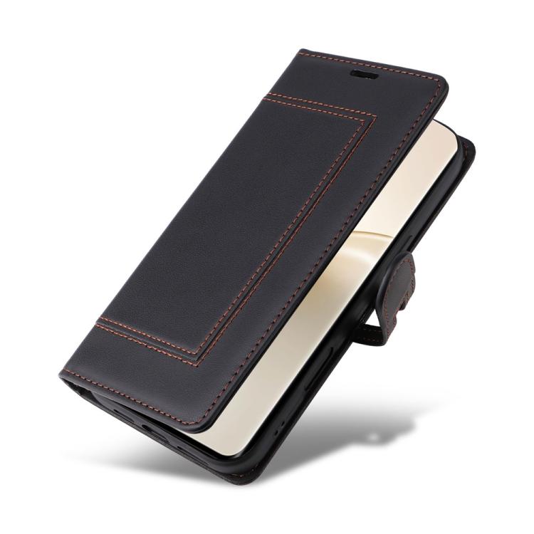 For Realme 14 Pro Stitched Magnetic Buckle Leather Phone Case