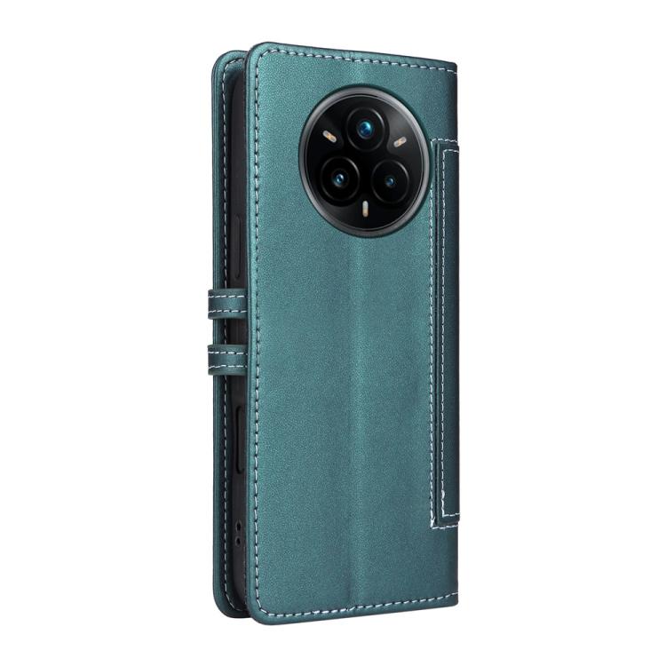 For Realme 14 Pro+ / 13 Pro Stitched Magnetic Buckle Leather Phone Case