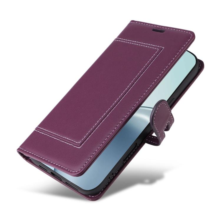 For Realme 14 Pro+ / 13 Pro Stitched Magnetic Buckle Leather Phone Case