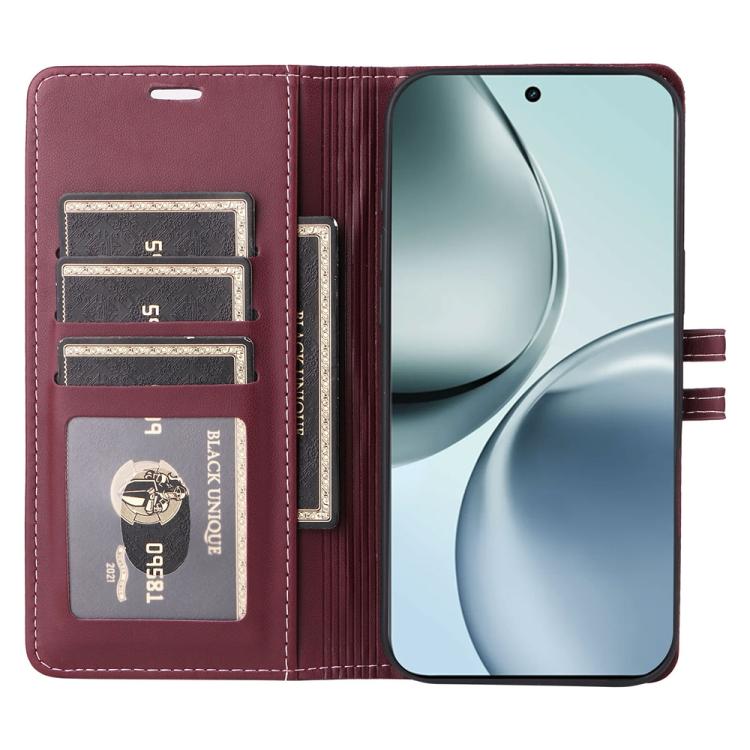 For Realme 14 Pro+ / 13 Pro Stitched Magnetic Buckle Leather Phone Case
