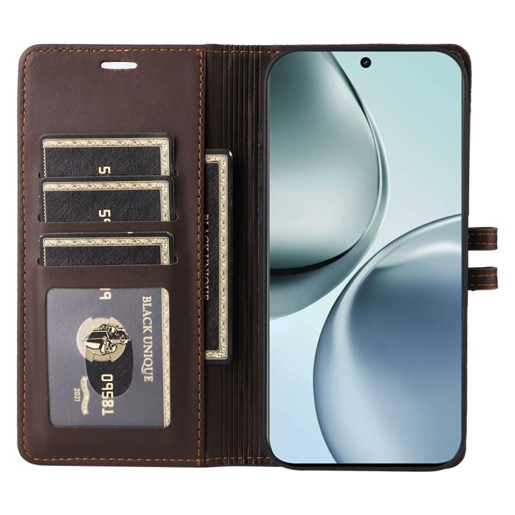 For Realme 14 Pro+ / 13 Pro Stitched Magnetic Buckle Leather Phone Case
