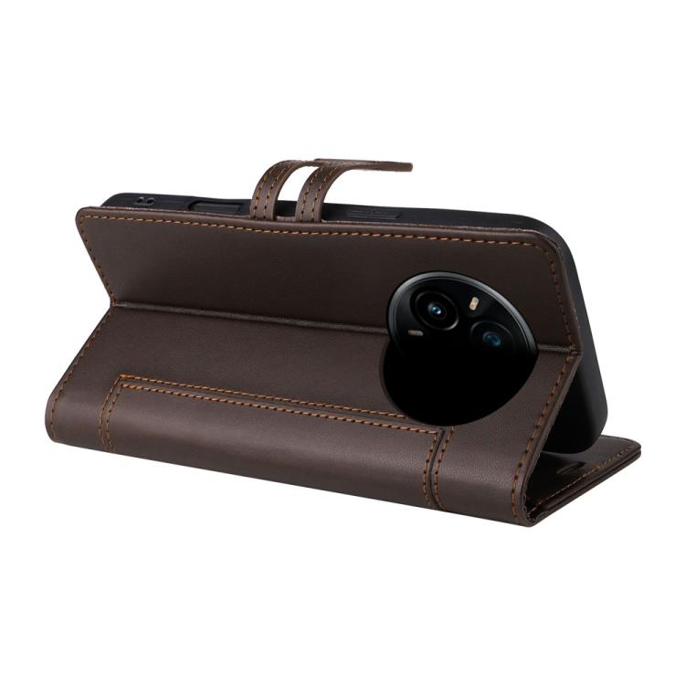 For Realme 14 Pro+ / 13 Pro Stitched Magnetic Buckle Leather Phone Case