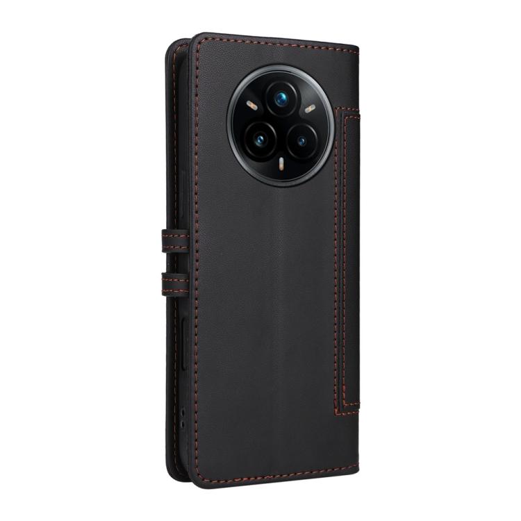 For Realme 14 Pro+ / 13 Pro Stitched Magnetic Buckle Leather Phone Case