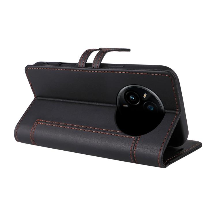 For Realme 14 Pro+ / 13 Pro Stitched Magnetic Buckle Leather Phone Case