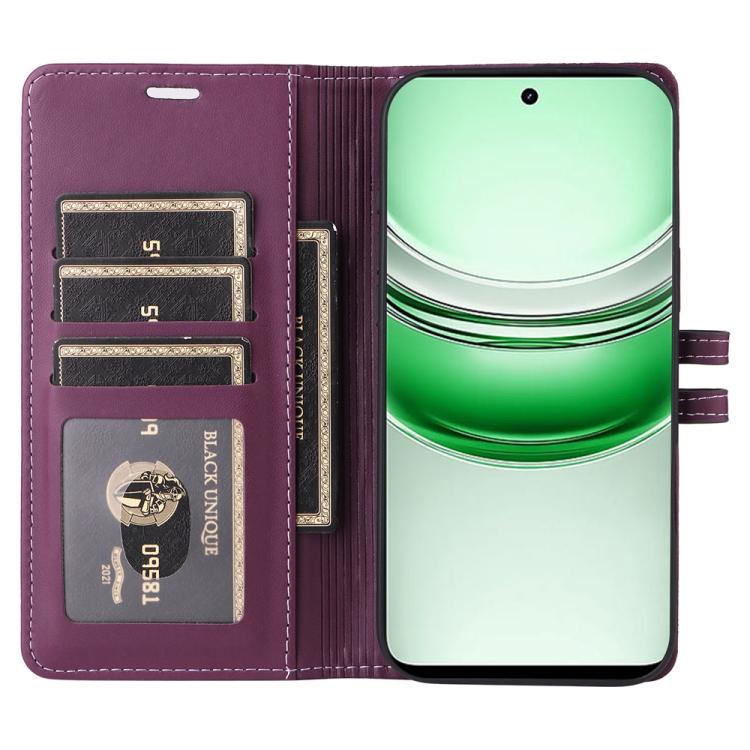 For Realme C75 / 14x India / 14x Global Stitched Magnetic Buckle Leather Phone Case