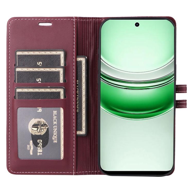 For Realme C75 / 14x India / 14x Global Stitched Magnetic Buckle Leather Phone Case