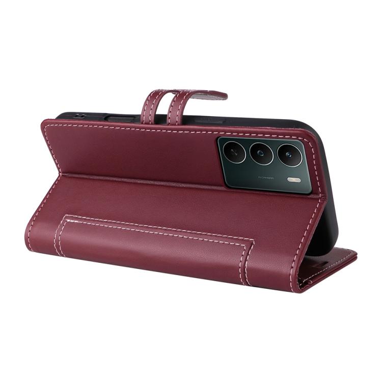 For Realme C75 / 14x India / 14x Global Stitched Magnetic Buckle Leather Phone Case