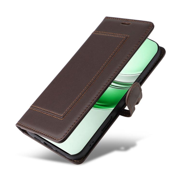 For Realme C75 / 14x India / 14x Global Stitched Magnetic Buckle Leather Phone Case