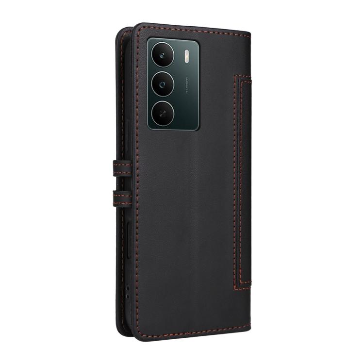 For Realme C75 / 14x India / 14x Global Stitched Magnetic Buckle Leather Phone Case
