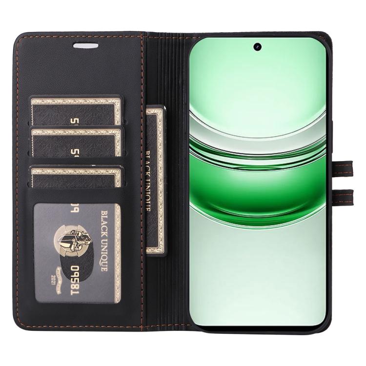 For Realme C75 / 14x India / 14x Global Stitched Magnetic Buckle Leather Phone Case
