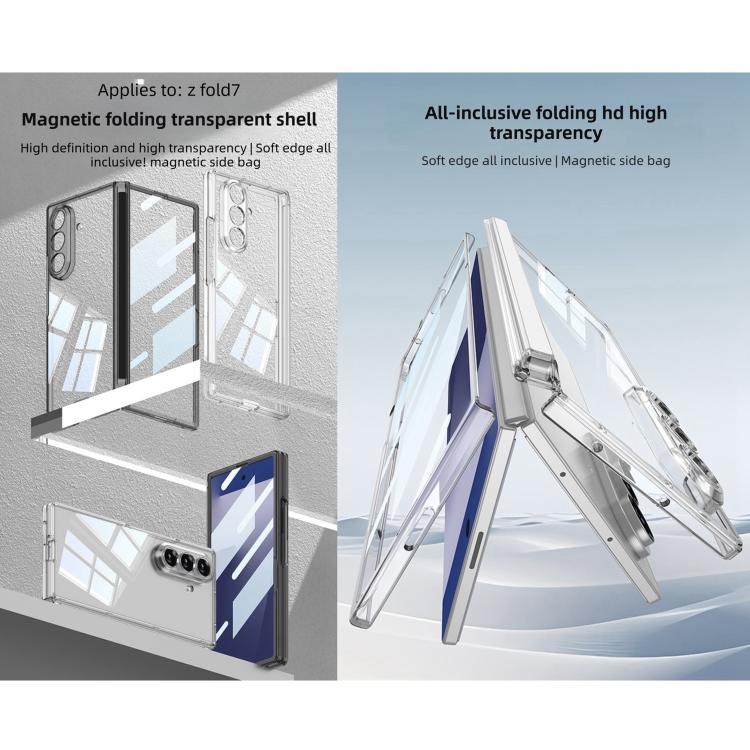 For Samsung Galaxy Z Fold7 5G GKK Integrated Magnetic Folding Transparent Phone Case