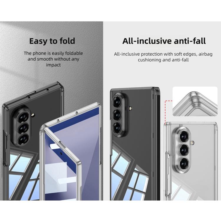 For Samsung Galaxy Z Fold7 5G GKK Integrated Magnetic Folding Transparent Phone Case
