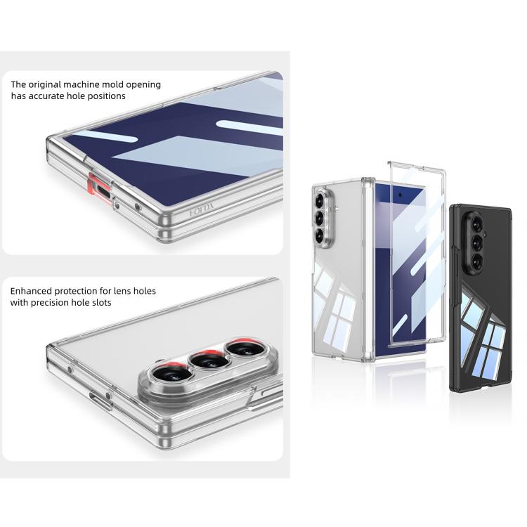 For Samsung Galaxy Z Fold7 5G GKK Integrated Magnetic Folding Transparent Phone Case