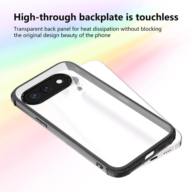 For Google Pixel 9a Four Corners Shield Shockproof TPU Hybrid PC Phone Case