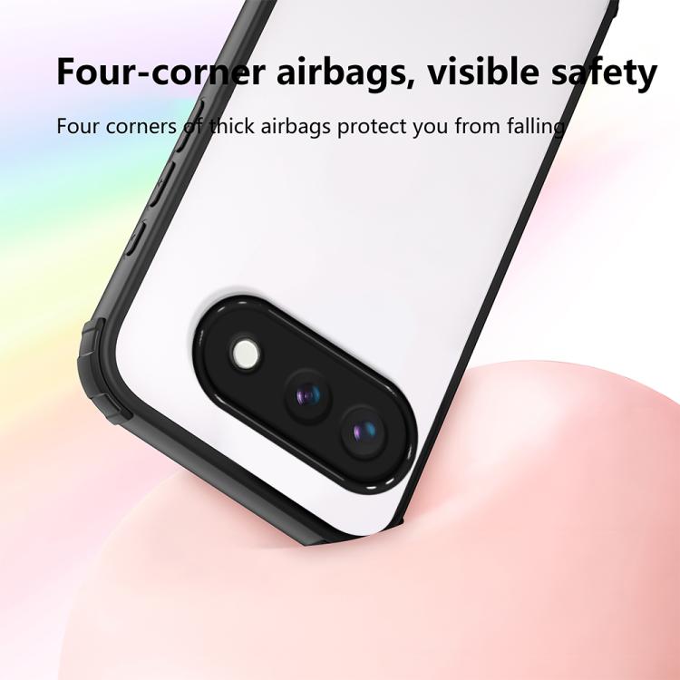 For Google Pixel 9a Four Corners Shield Shockproof TPU Hybrid PC Phone Case