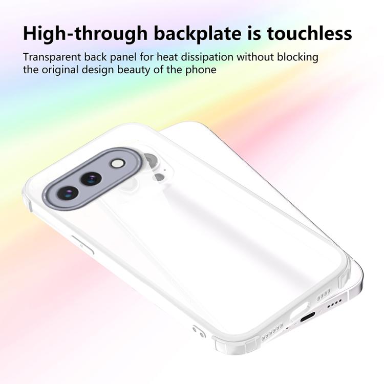 For Google Pixel 9a Four Corners Shield Shockproof TPU Hybrid PC Phone Case
